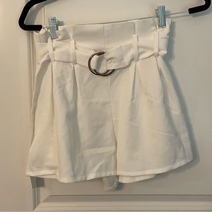 Belted shorts